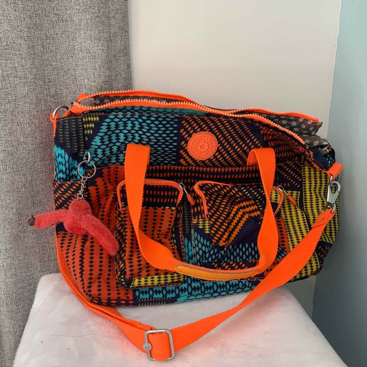 #今天我背这个包#kipling单肩包 🍇为了参加包包秀，