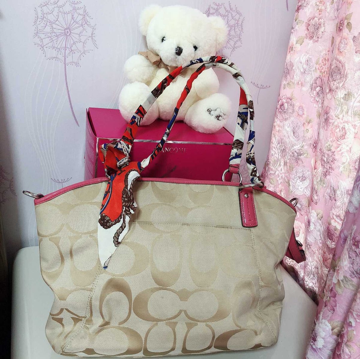 👛今天我背这个包——COACH帆布包！  💗COACH家