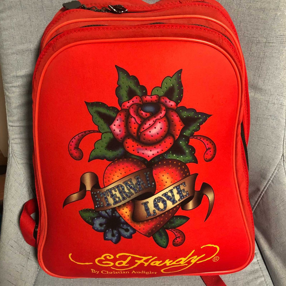 #今天我背这个包#Ed hardy双肩包 🍇Ed hard
