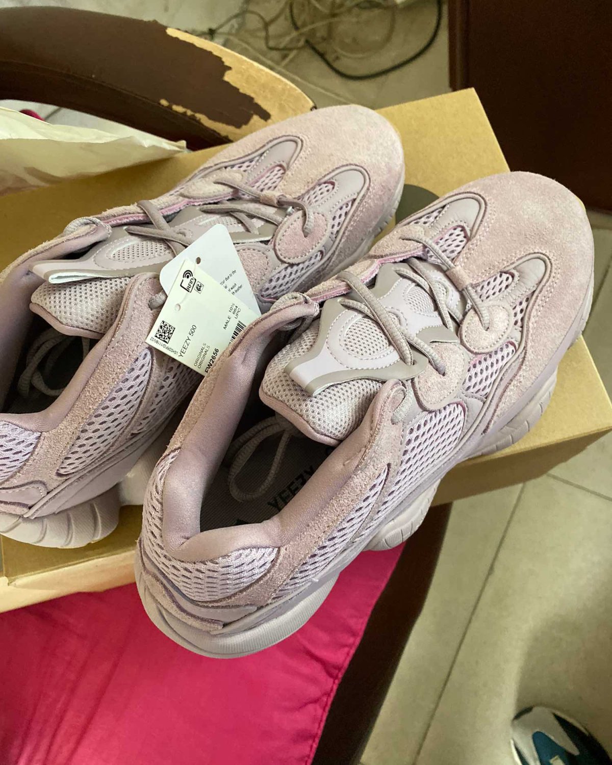 海淘YEEZY官网限量紫薯500 转运万国邮盟线无税收货——