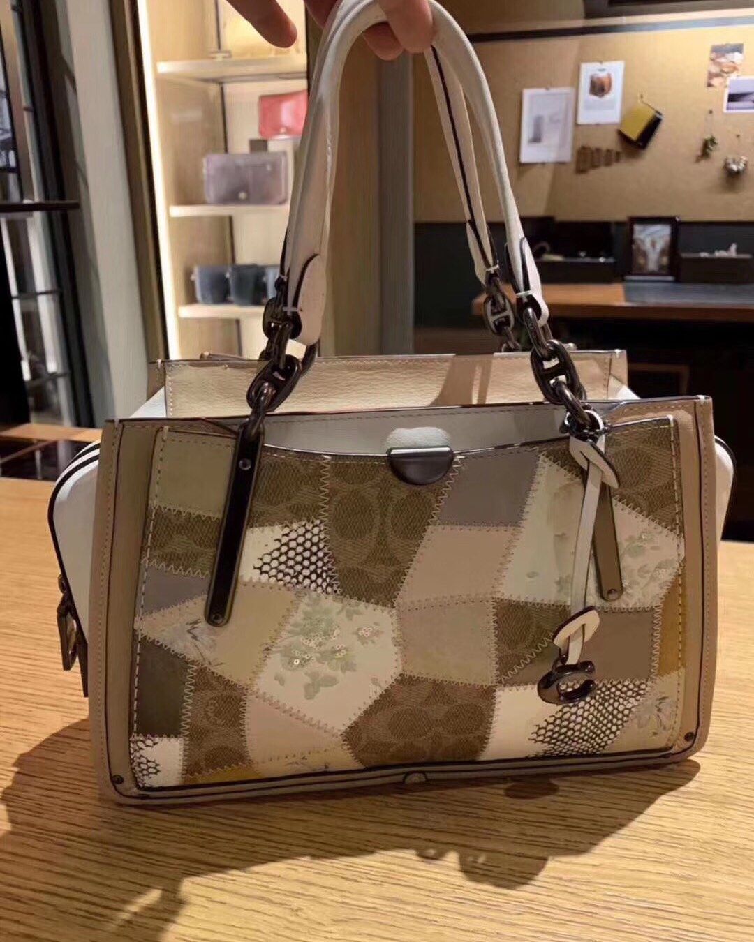 coach dreamer 29拼色中号,折上折,9694直邮2400,海淘攻略-55海淘