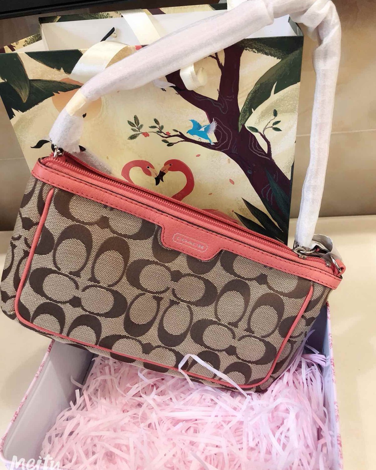 👛今天背这个包——coach手拿包、零钱包！  每天晒包包