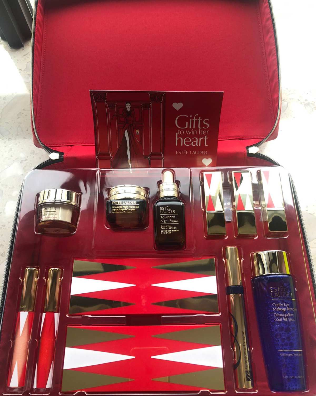 雅诗兰黛2019‎年‎圣诞暖色‎礼包到货啦😄 彩妆‎色号及