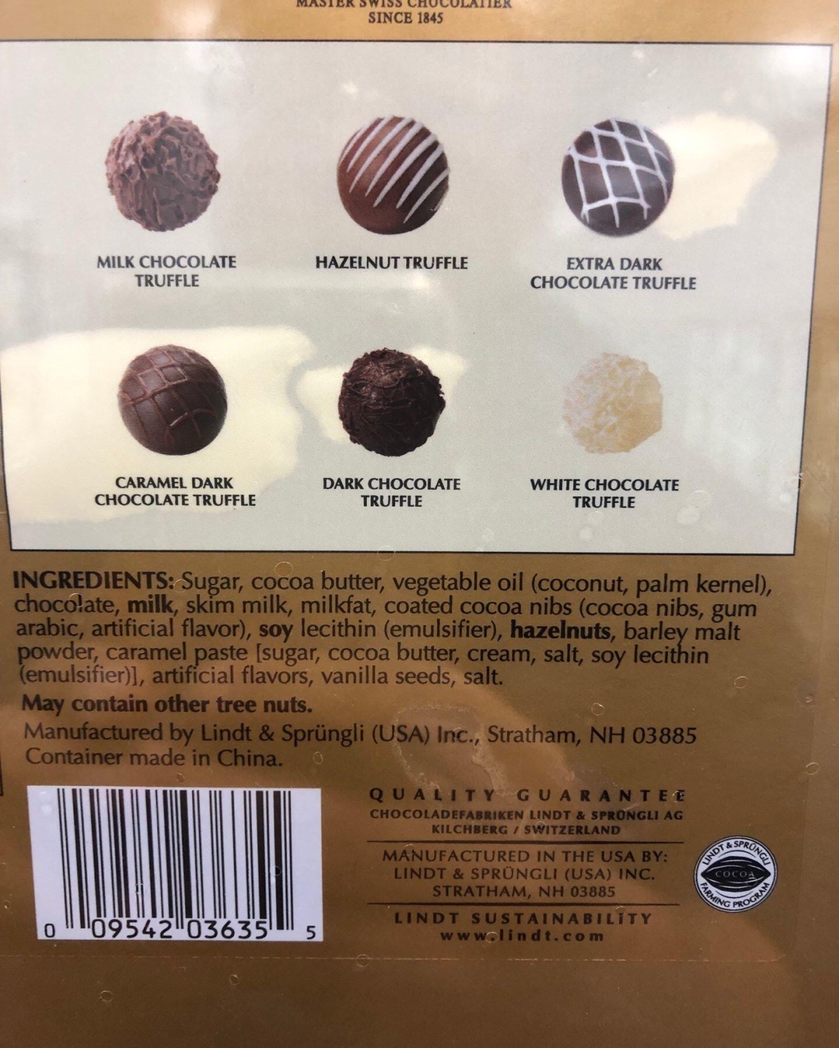 Lindt 瑞士莲 松露巧克力心形礼盒，一盒有334g，多口