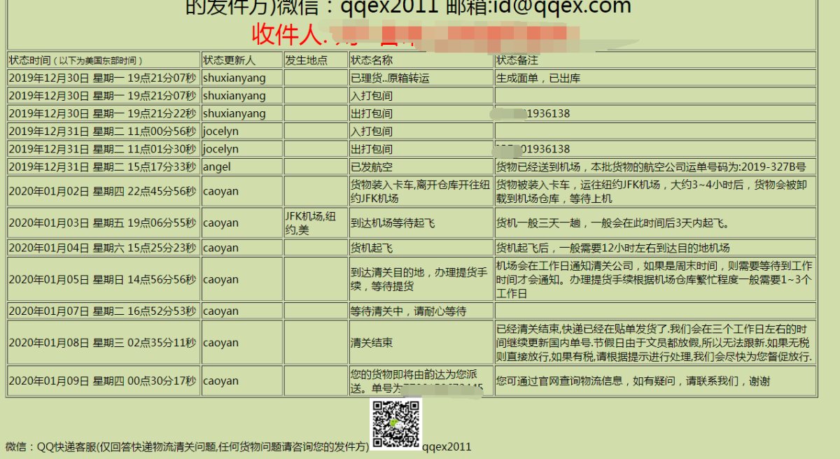 Tommy Hilfiger三合一冲锋衣QQ快递顺利到手 大