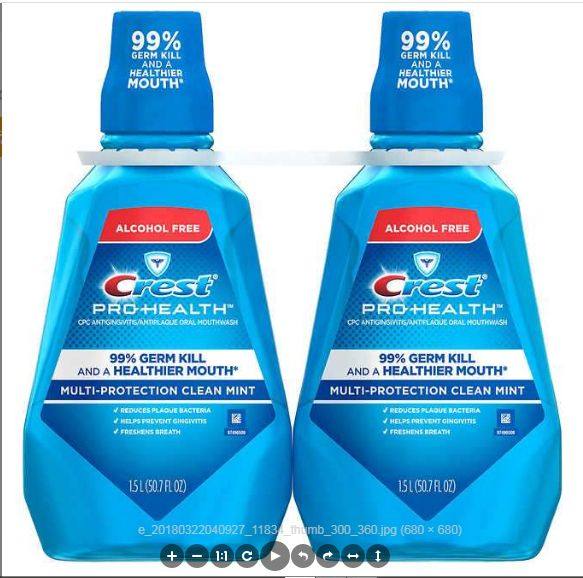 Crest 佳洁士护龈漱口水 两瓶装 1.5L*2 净含量：