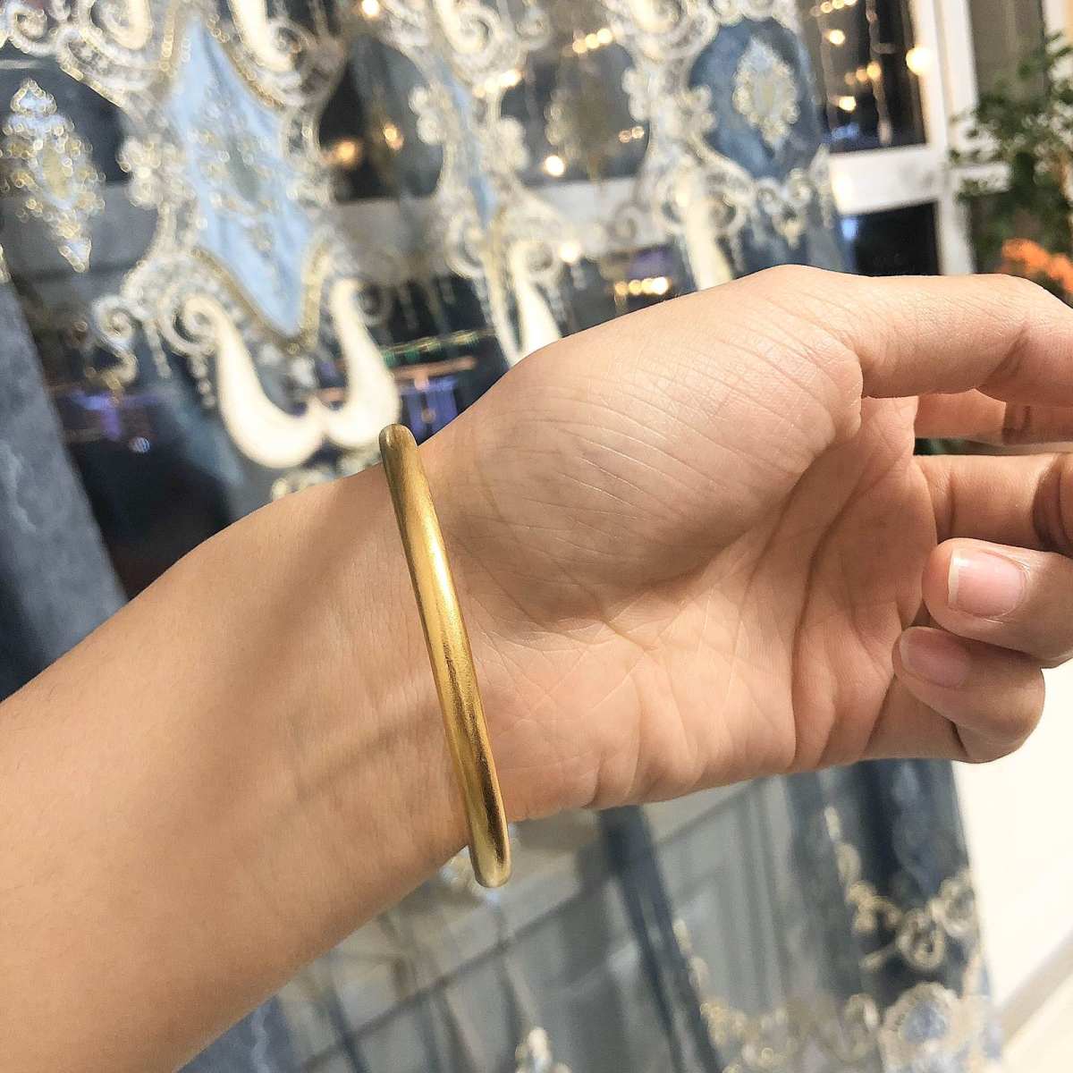 古法金传承手镯  传承福镯具有非常好的寓意，寓意着福气满满，
