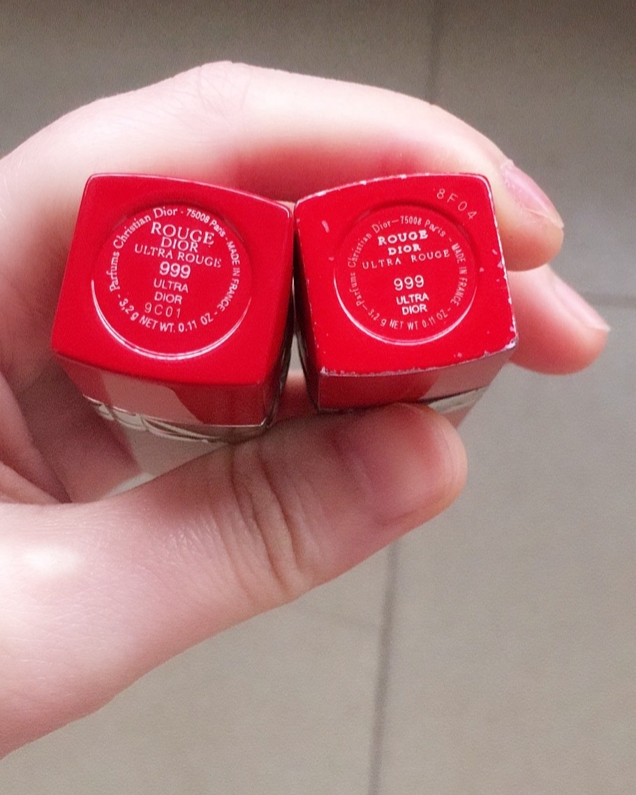 昨天情人节收到了前面在**店买的迪奥圣诞口红套盒，5根正装，