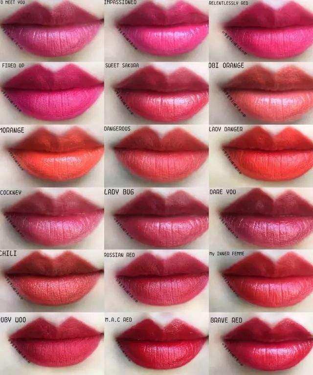 💄💄💄最全mac口红色号，看到这么多口红，心里绝对痒痒