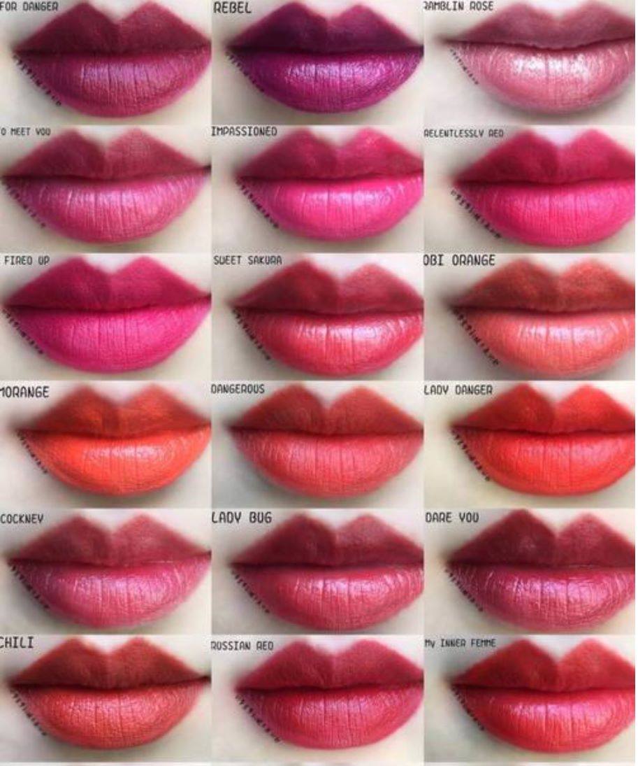 💄💄💄最全mac口红色号，看到这么多口红，心里绝对痒痒