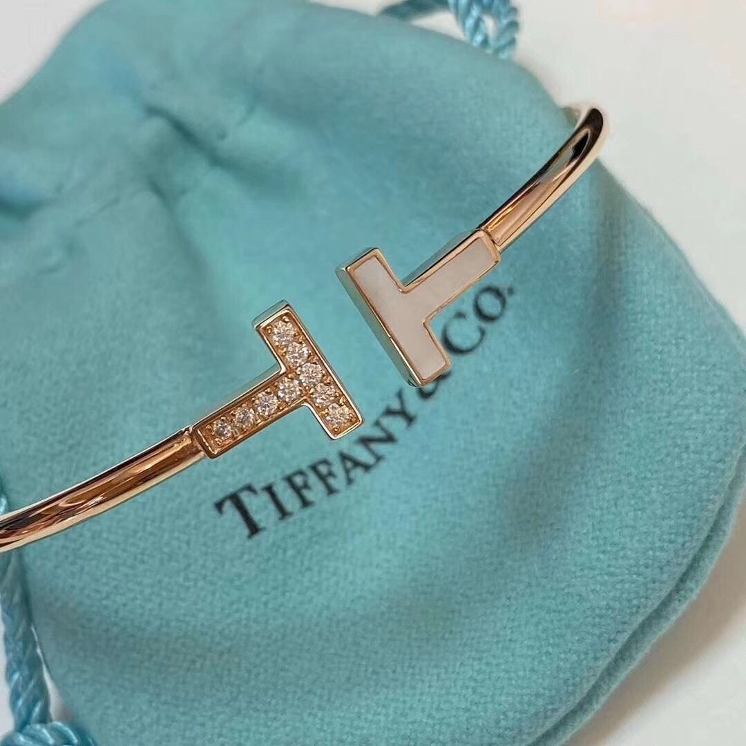 tiffany滅世版雙t帶鑽手鐲,堪稱最最最完美的版本.