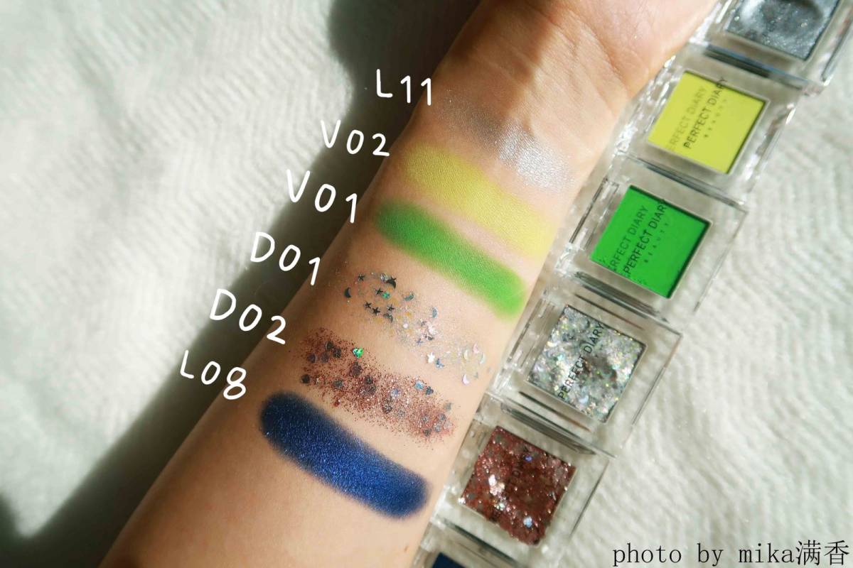 完美日记单色眼影💖💖💖 去年锦鲤附身时，中奖得到的一组