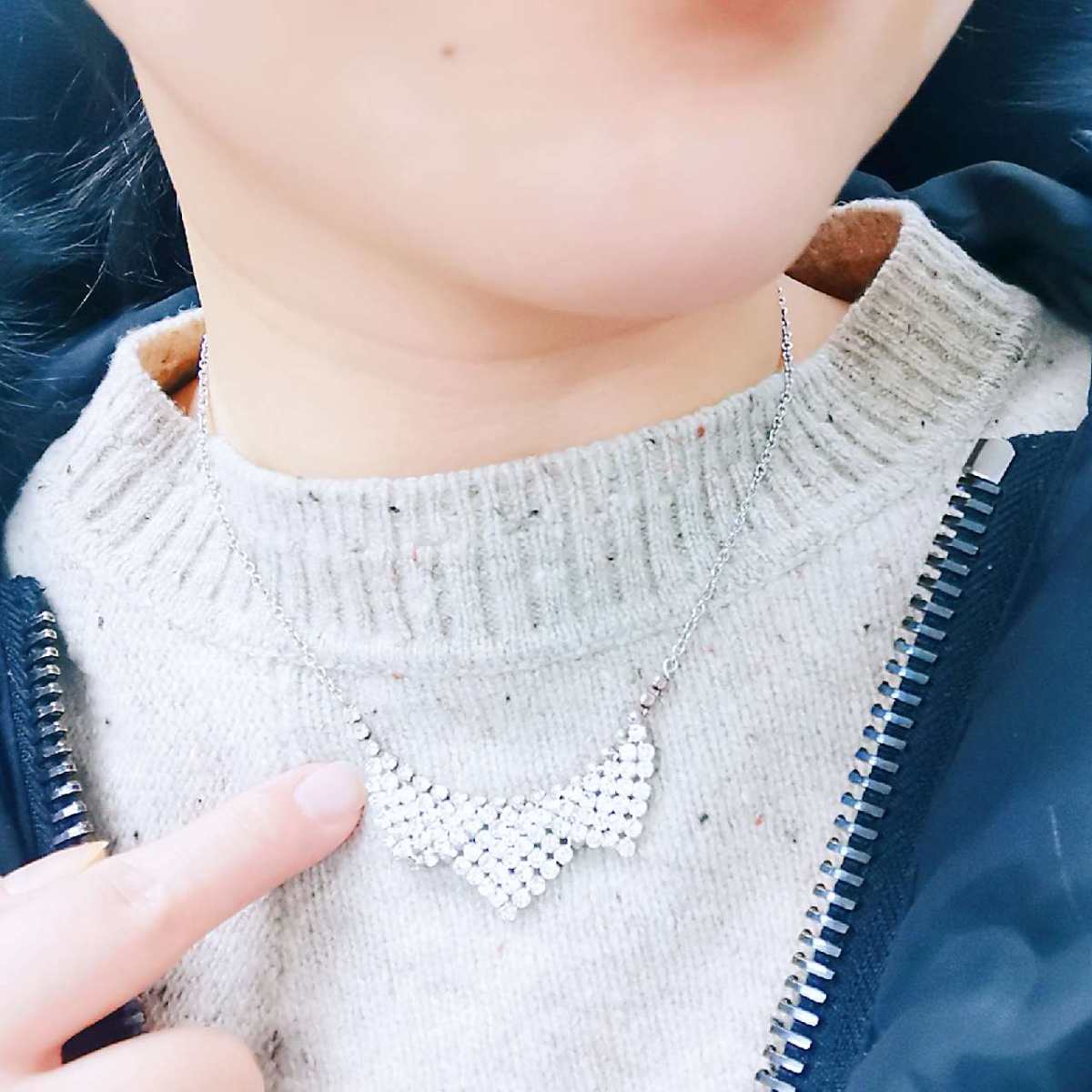 新春打卡1⃣5⃣施华洛世奇项链 这条项链是因为要打卡又翻出来