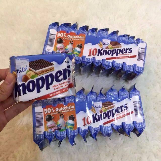 新春打卡晒单第十九弹——knoppers牛奶榛子巧克力威化饼