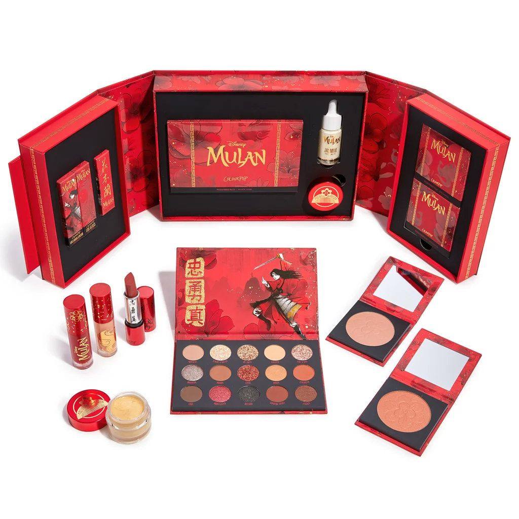 💋💄colourpop花木兰联名全系列官图来了，实物太美