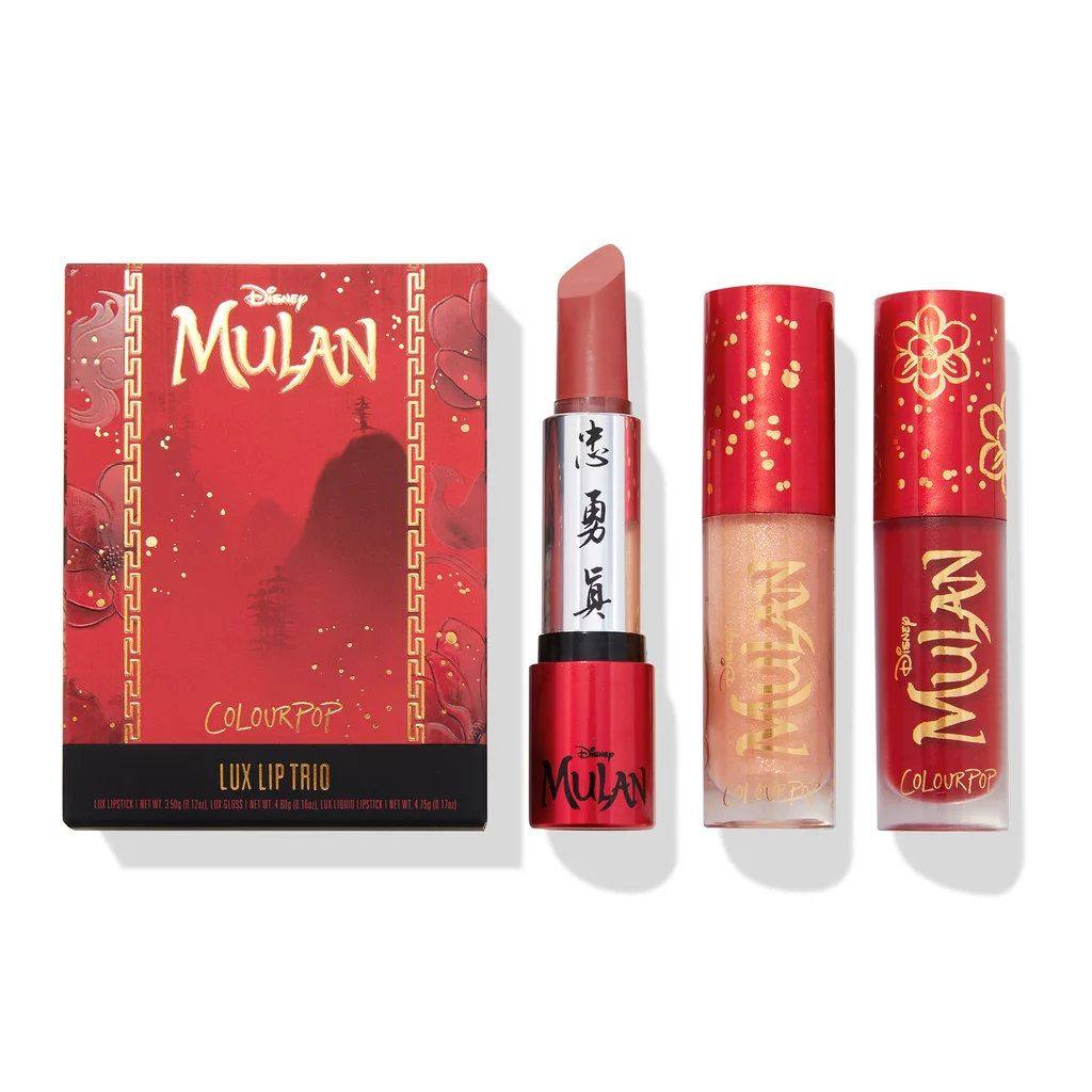 💋💄colourpop花木兰联名全系列官图来了，实物太美