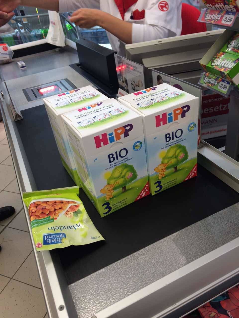 老公长居德国，德国空运回来的喜宝爱他美奶粉，都是老公在德国超