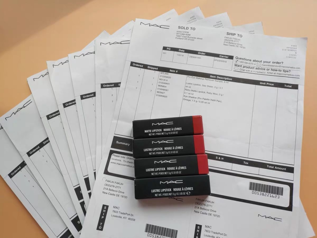 MAC海淘第一单成功了~  银联支付没有中间商赚差价，只买了