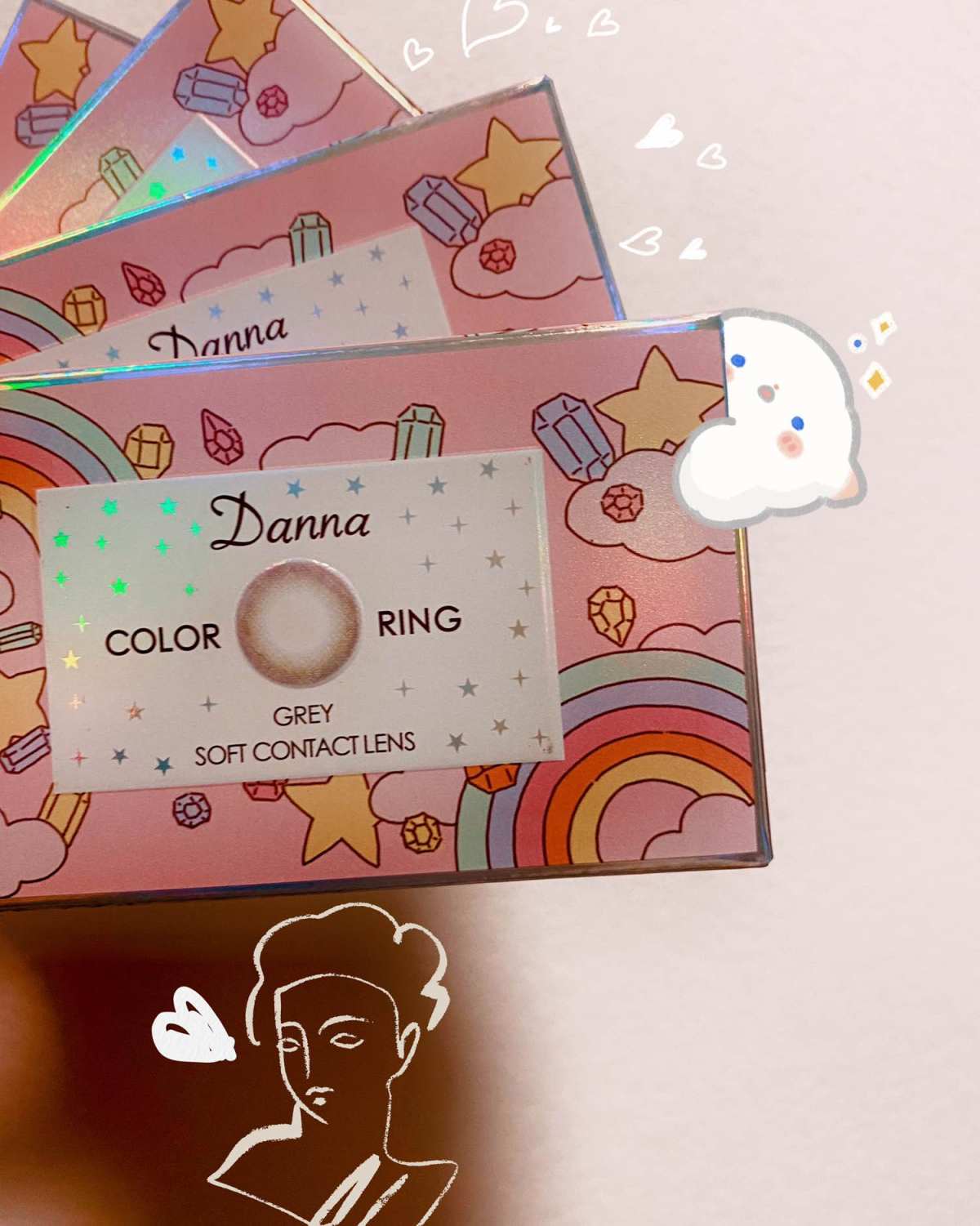 『Danna』是我最喜欢的国产美瞳👀 硅水凝胶的材质非常适