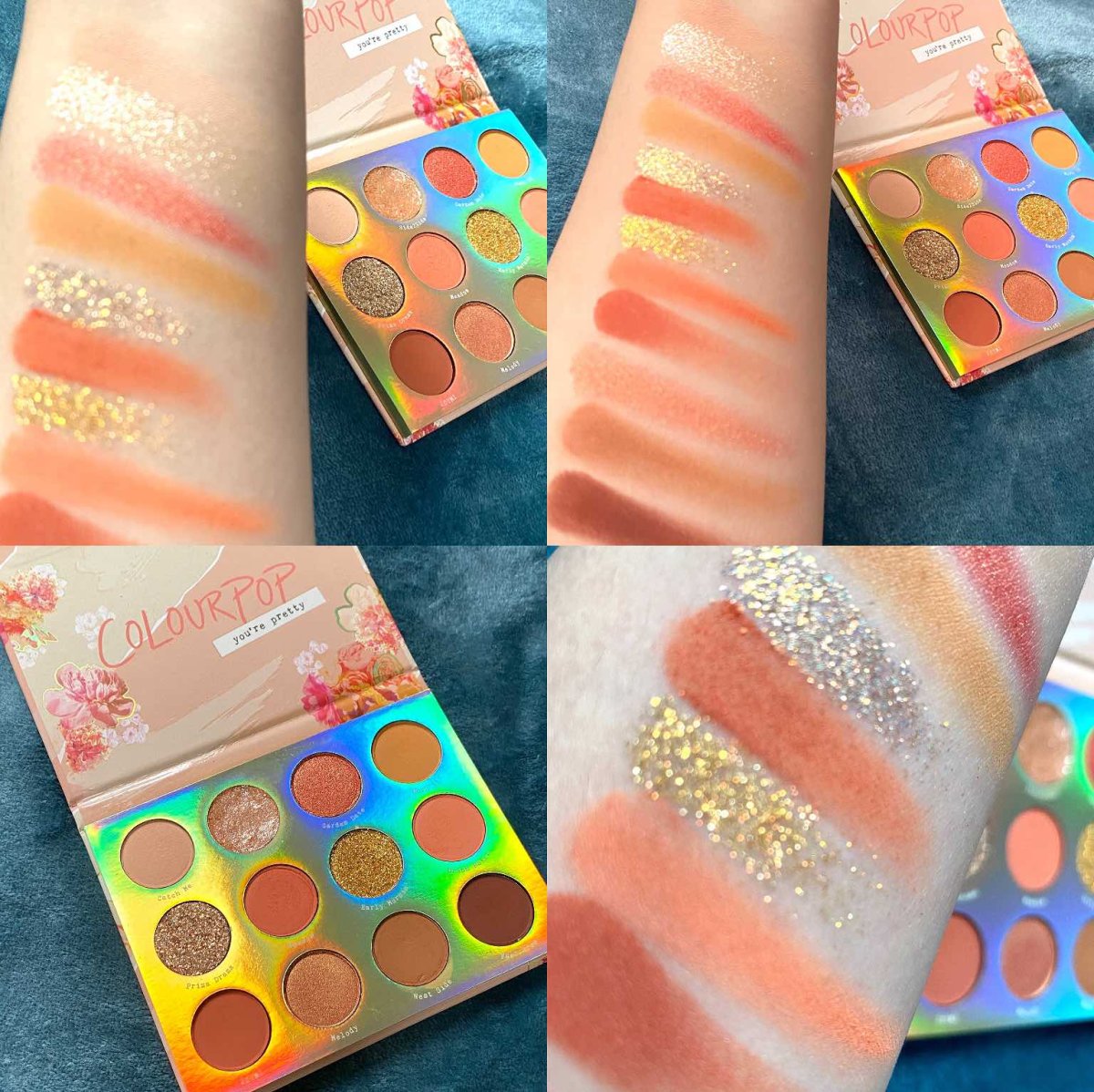 colourpop十二色眼影盘Sweet talk  春天到