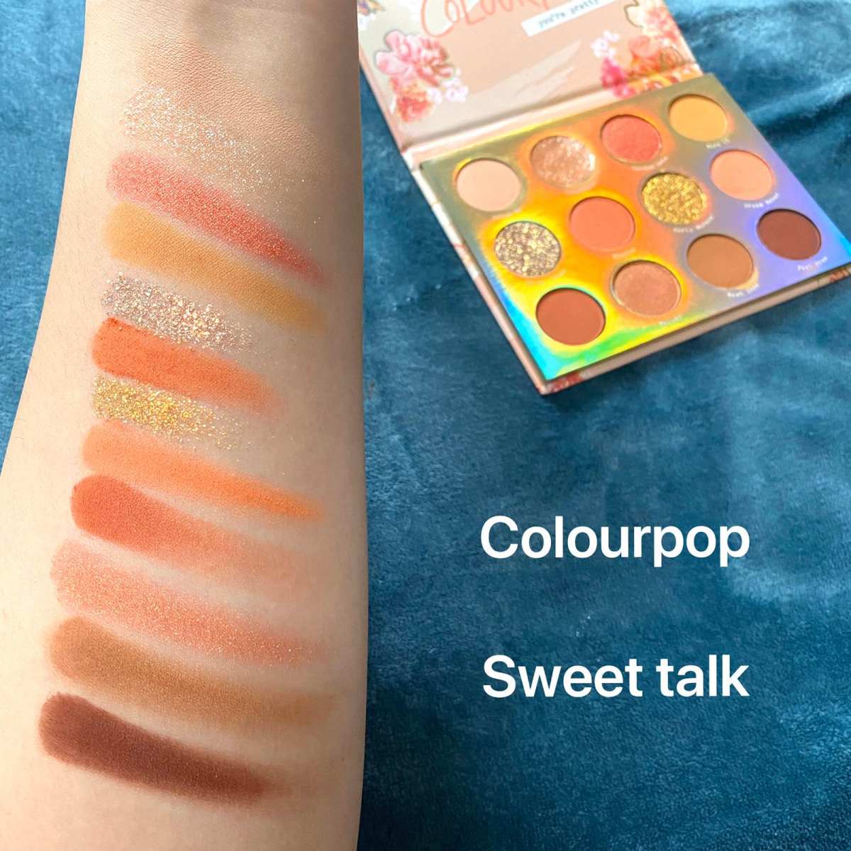 colourpop十二色眼影盘Sweet talk  春天到