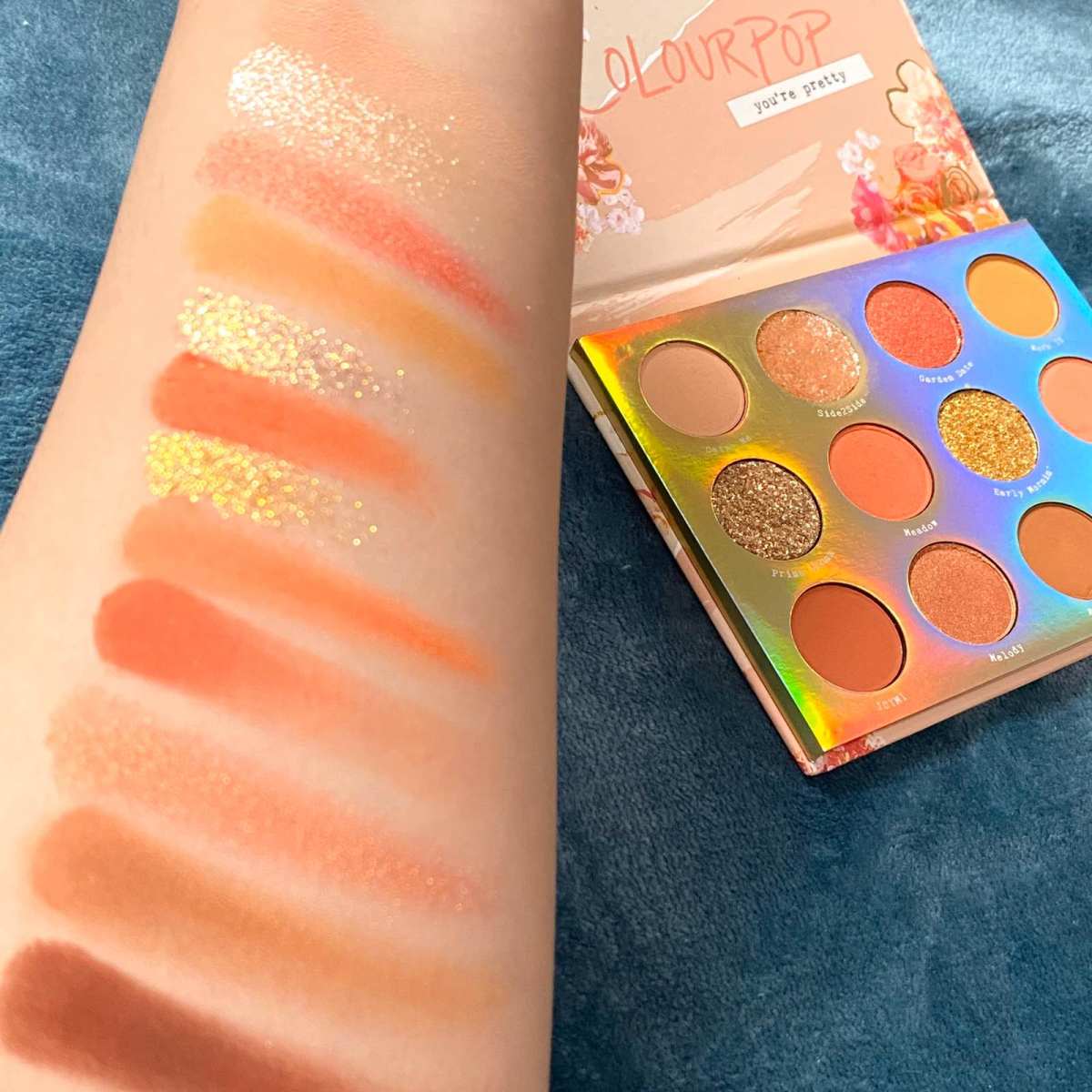 colourpop十二色眼影盘Sweet talk  春天到