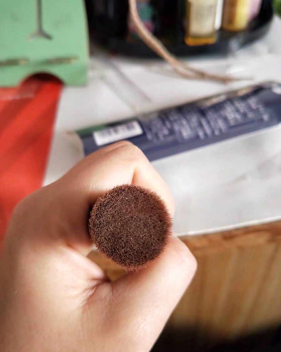 资生堂131平头粉底刷，好用！ 比彩妆蛋更好用的平头粉底刷，