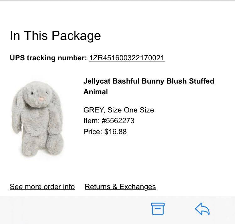 美国75折买jellycat，由转运四方运回13天收货  邦