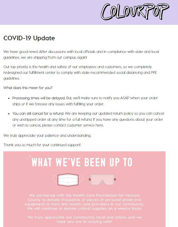 附海淘教程，Colourpop 卡拉泡泡美国官网已经恢复发货