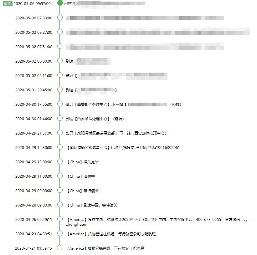 中环转运PK转运四方，速度确实就是中环快 来分享海淘的成果 