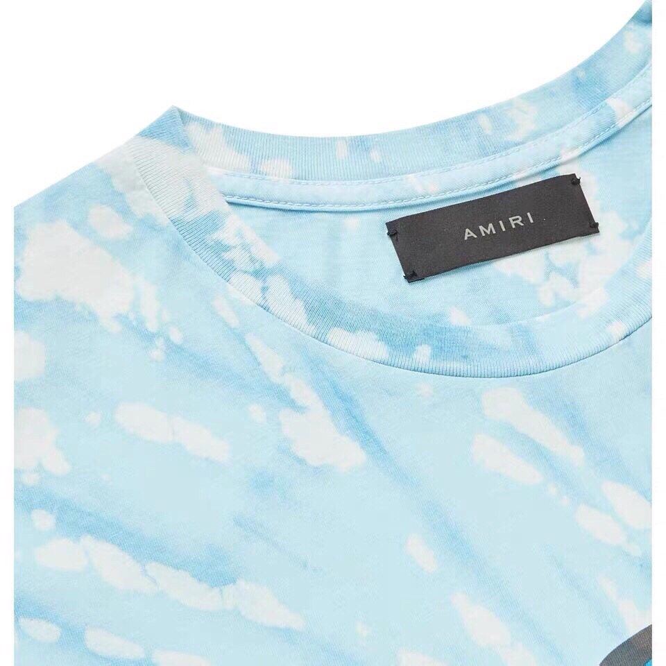 AMIRI  20ss最新扎染胸前小熊🐻印花短袖 日常穿，