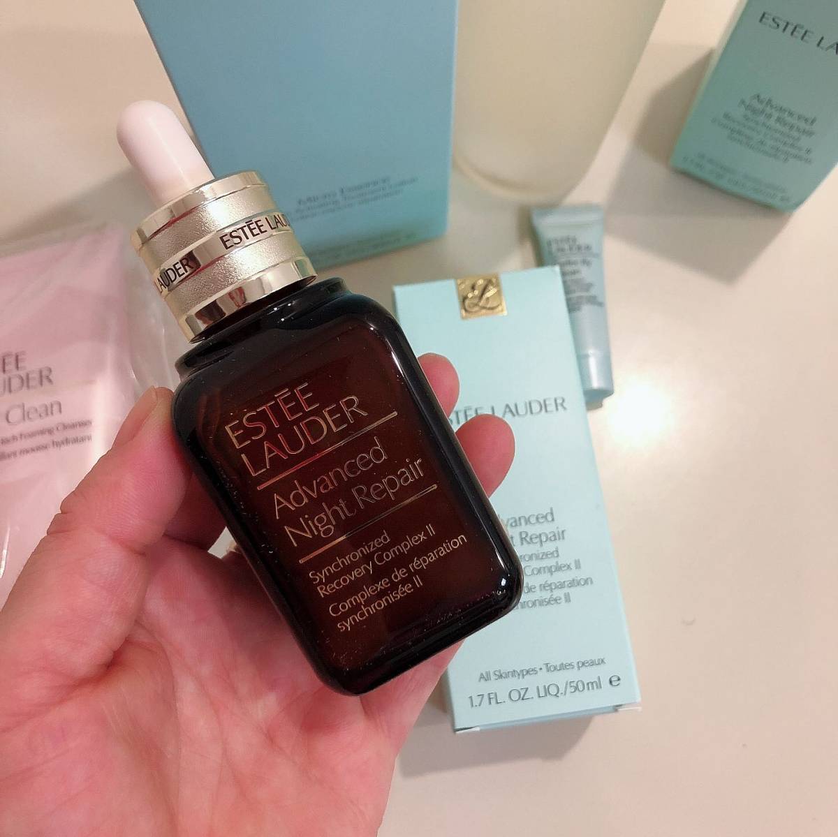 💕雅诗兰黛原生液开箱  🍒你没看错，400ml原生液是赠