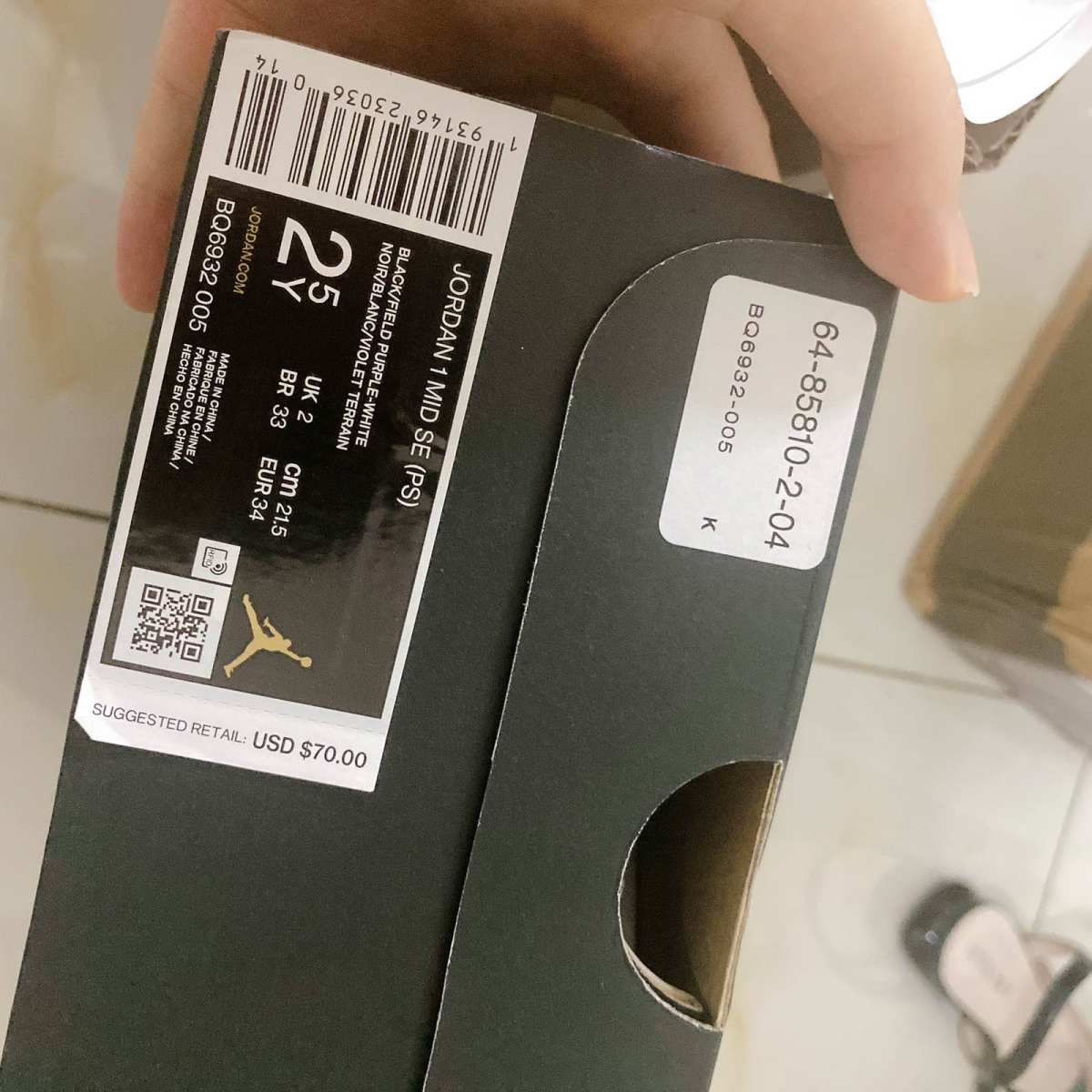 小脚妹子必淘鞋子--AJ中童鞋 🌸在eastbay买的，定