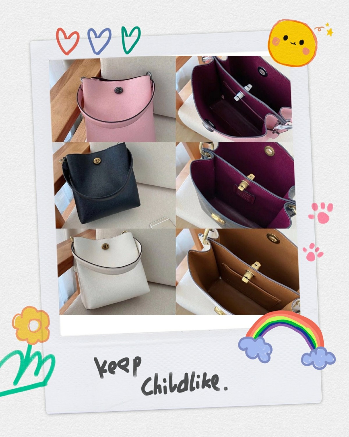 Coach水桶包嬉皮包👛️可盐可甜  真香系列🌹️  之