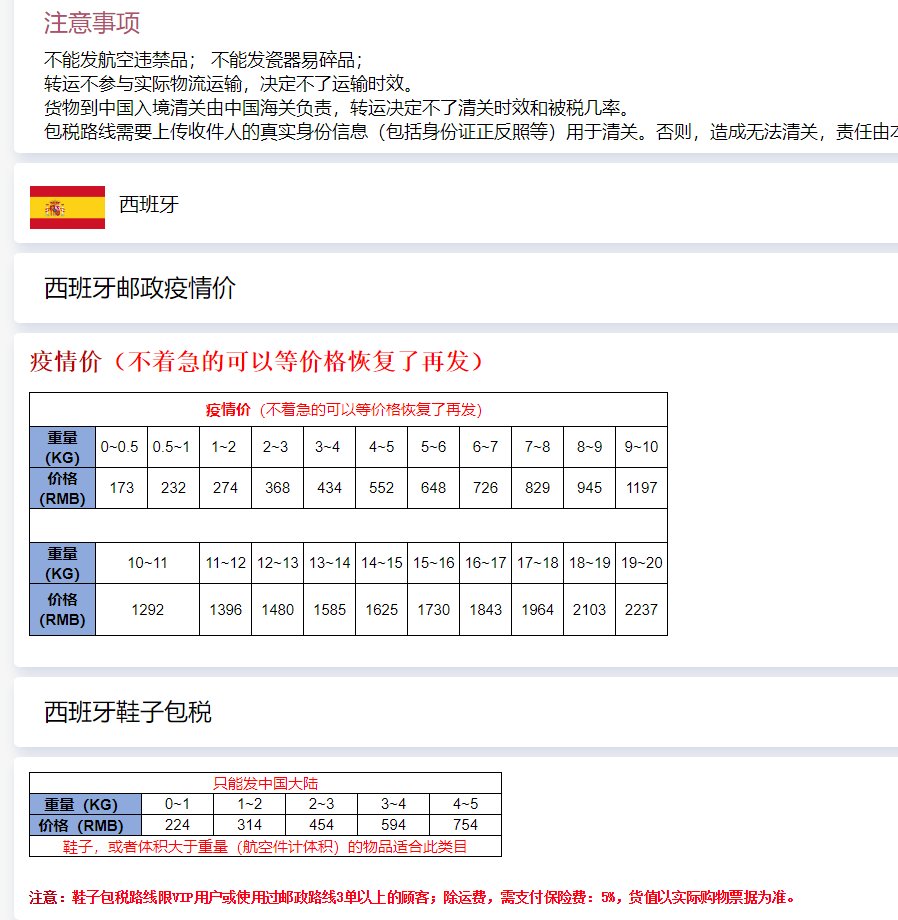 汇总5家西班牙转运公司**，靠谱西班牙包*转运公司大全，详细