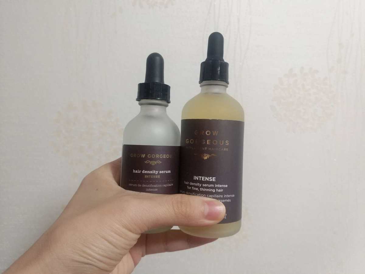 最强精华grow gorgeous！用光一瓶发际线前移0.5