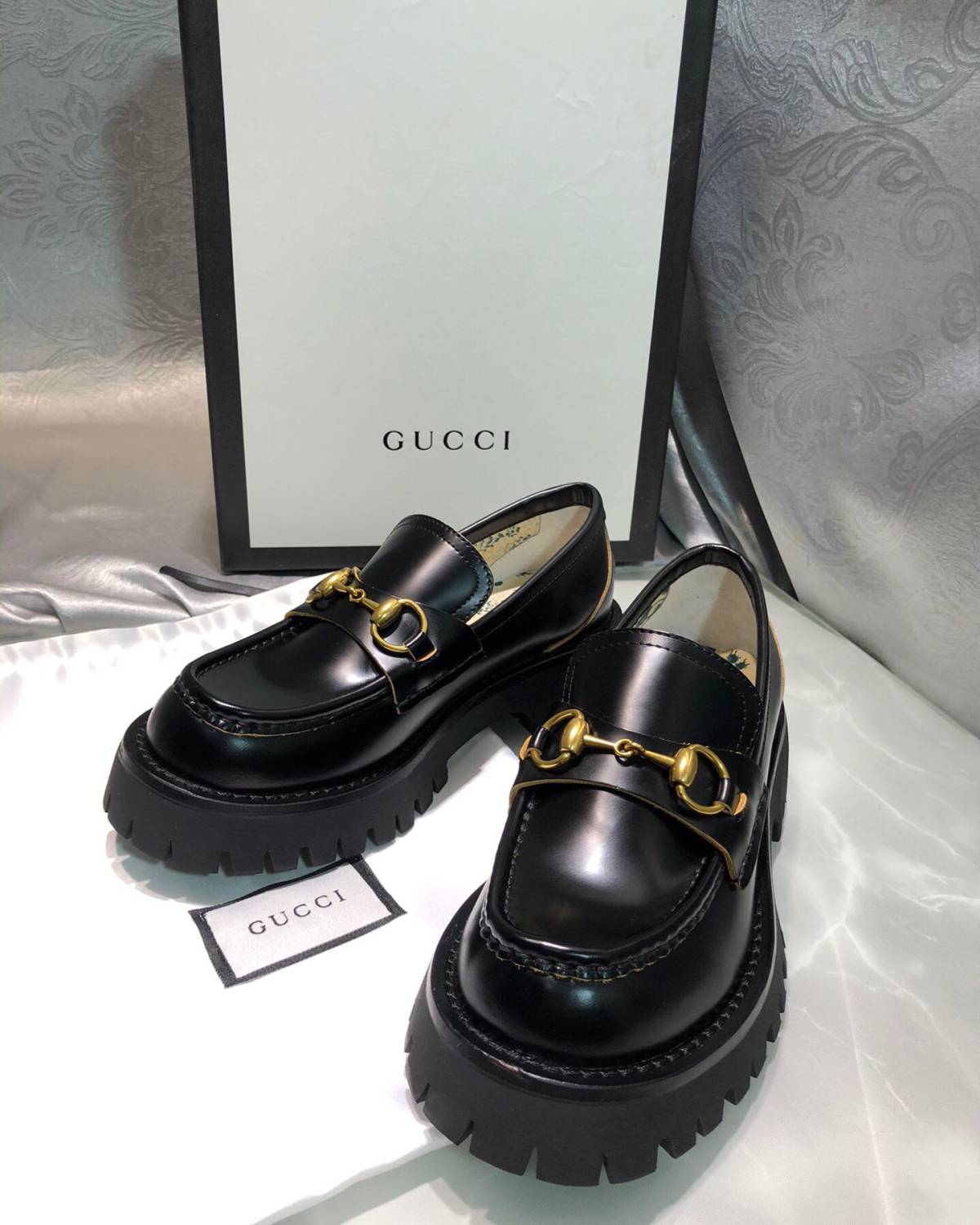 Gucci小蜜蜂厚底乐福鞋 很复古 好看也是真的好看！ 34