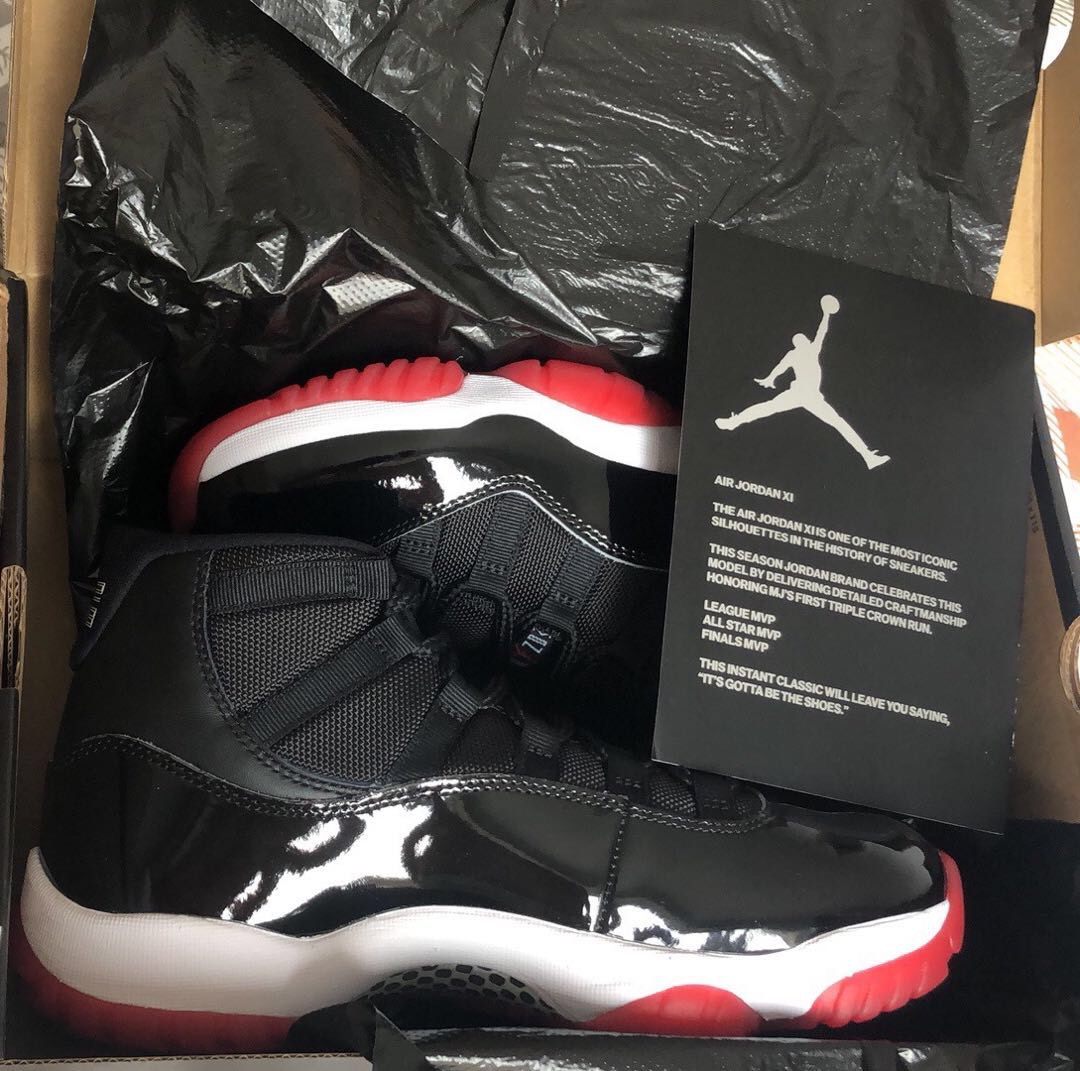 😃 AIR JORDAN 11 Bred 篮球鞋 AJ11