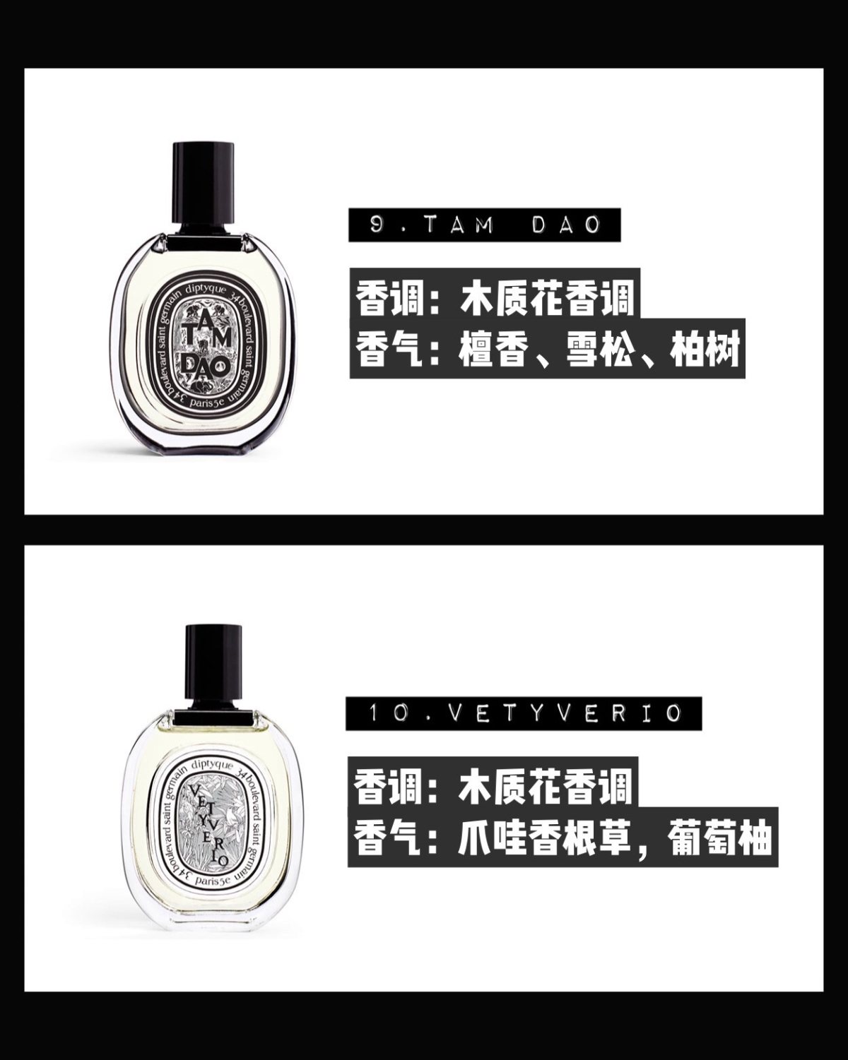 Diptyque蒂普提克最畅销的十款香水🔥top10  D