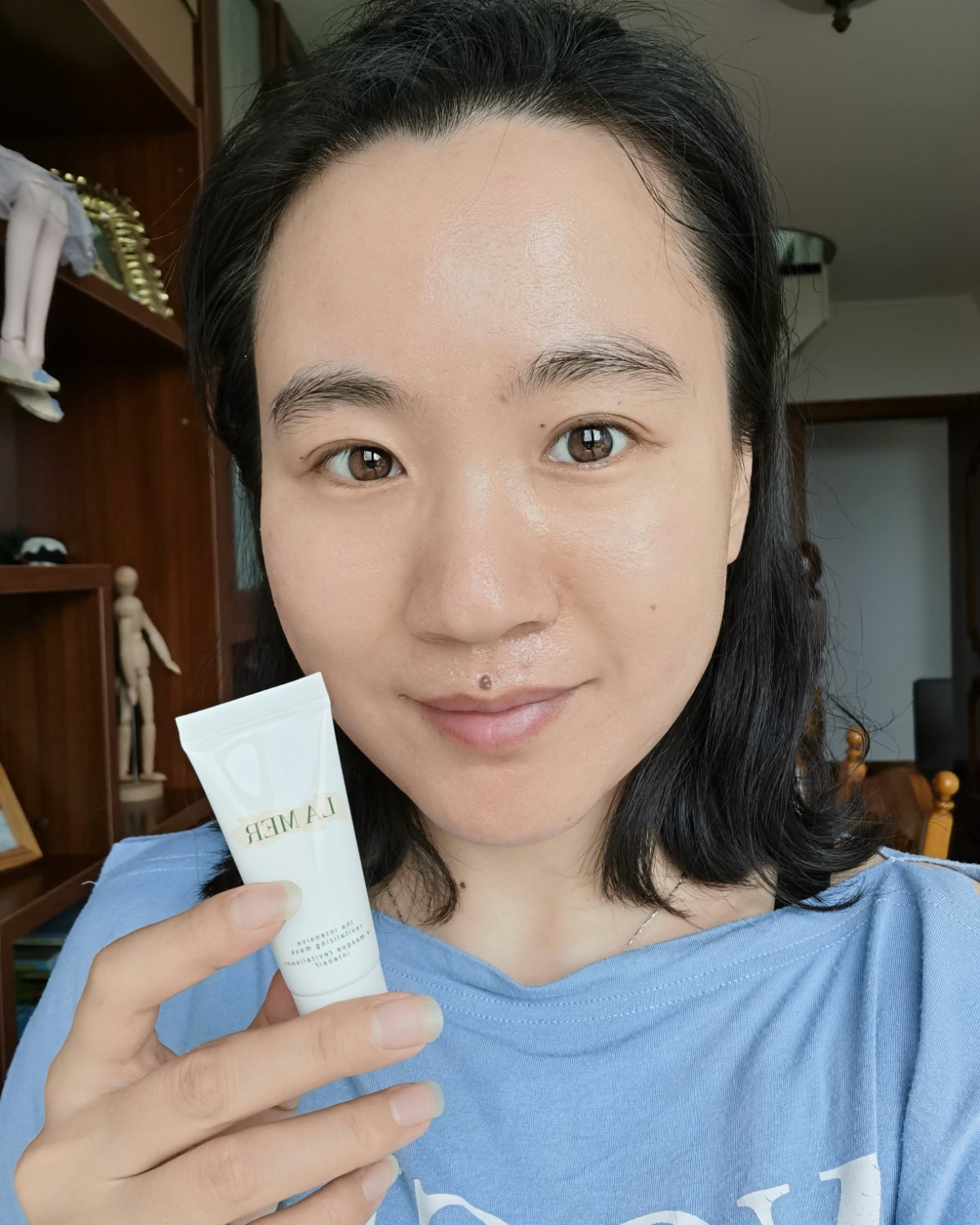 #7天面膜挑战#打卡D3 海蓝之谜密集赋活净化面膜   八分