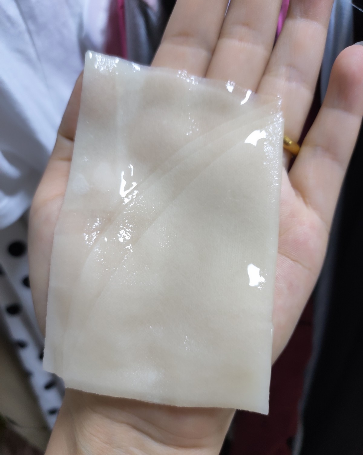 21天面膜挑战Day10 今天是云南白采之汲面膜 （贴纸已经