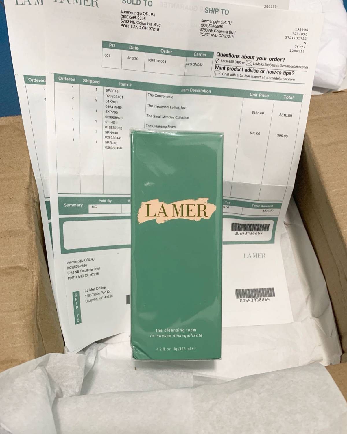 开箱验货！Lamer 海蓝之谜美国官网  分享的有些迟，这还