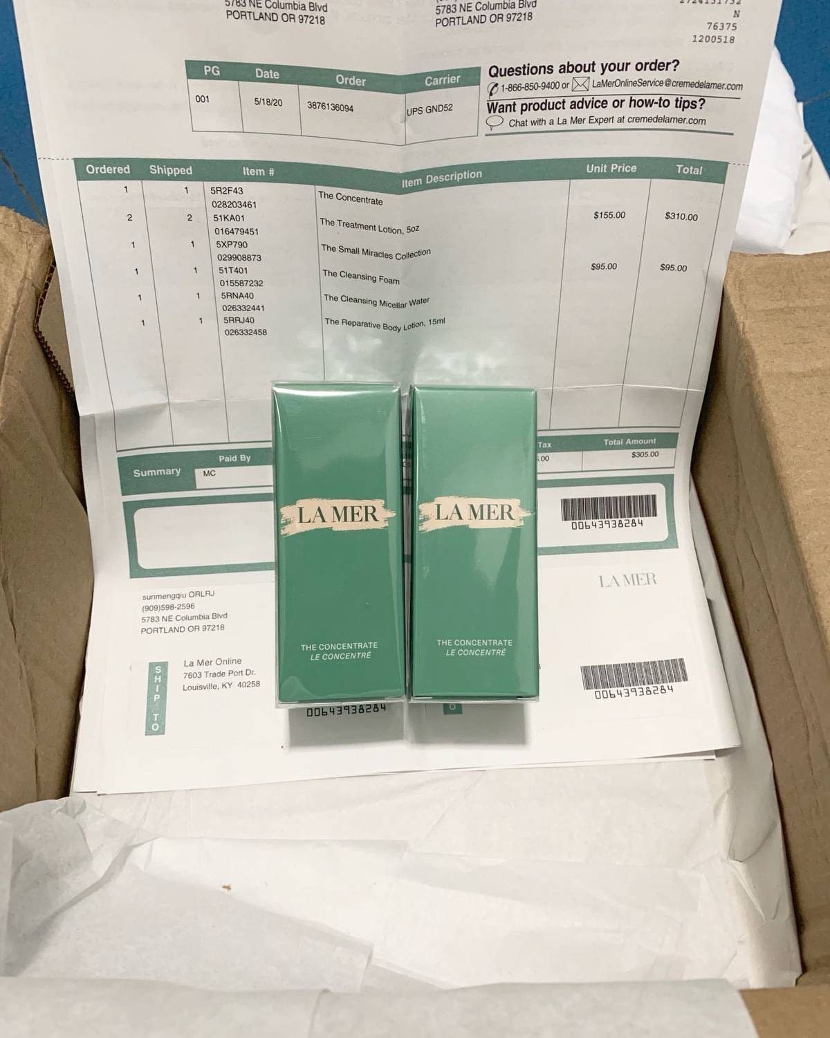 开箱验货！Lamer 海蓝之谜美国官网  分享的有些迟，这还