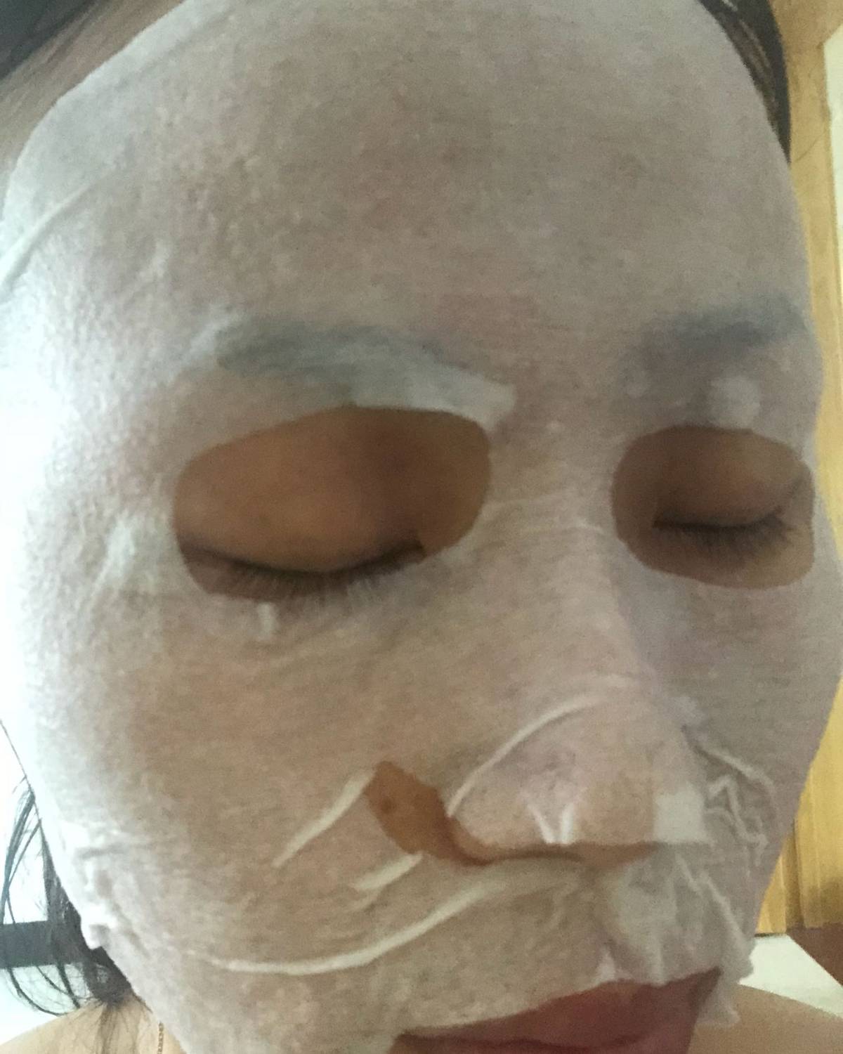 压缩面膜纸走一个 5点多出去溜一圈，回来简单搞一下（之前没有