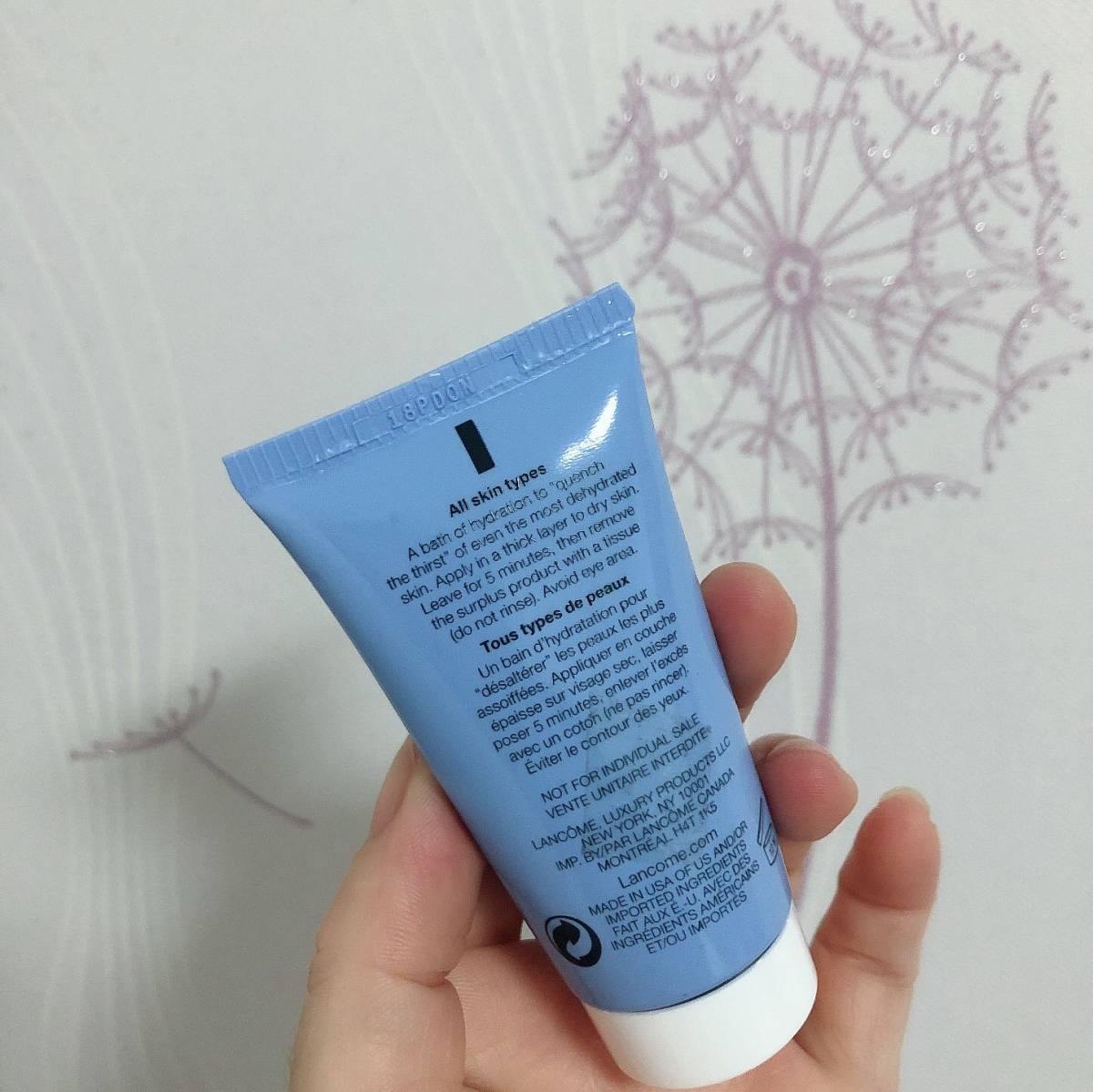 ✅面膜挑战——兰蔻保湿水凝面膜 购于美国ND 规格：30ml