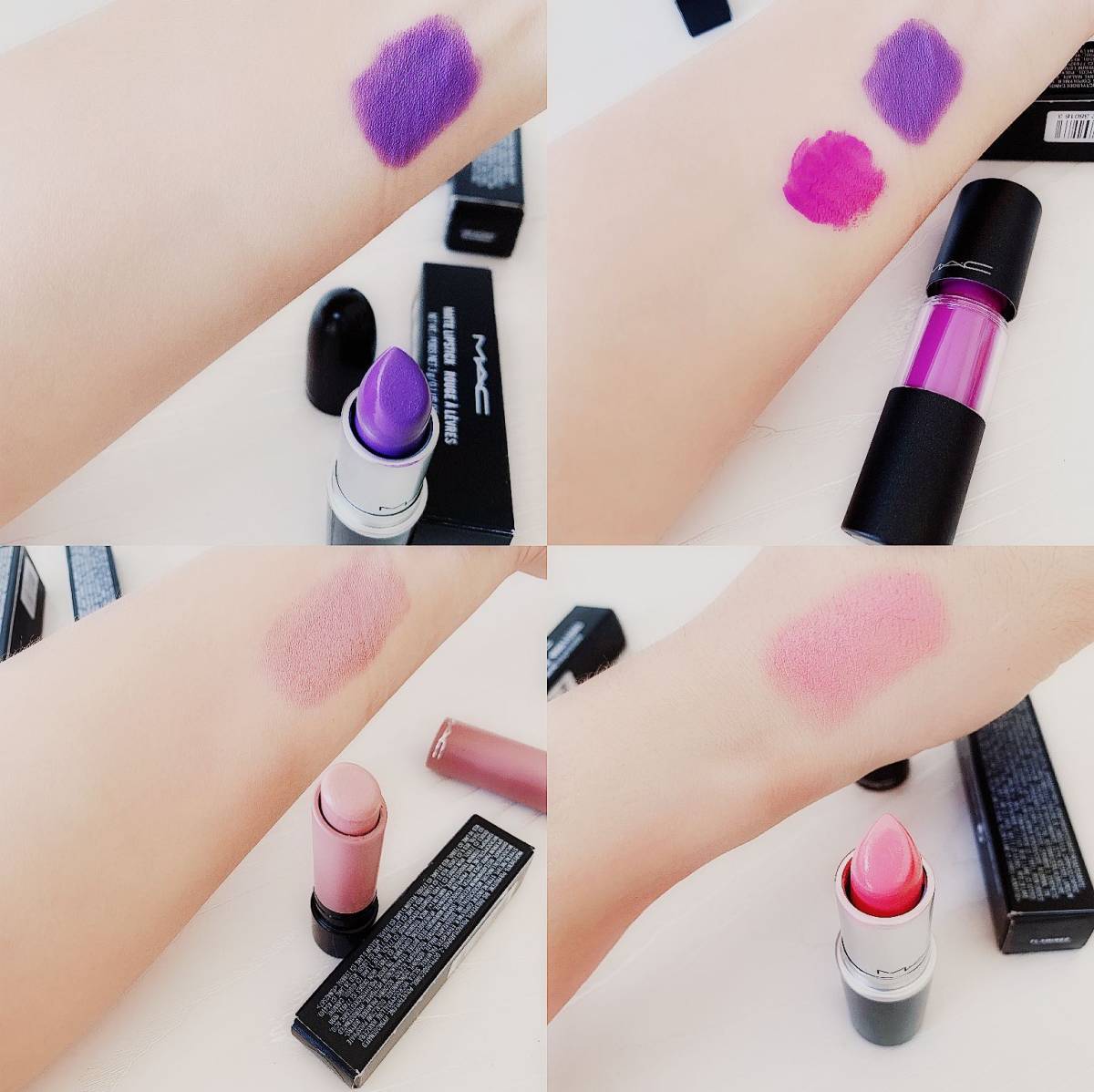 🌚MAC 赠品 口红💄试色🌘  哈哈哈新款不断的出  