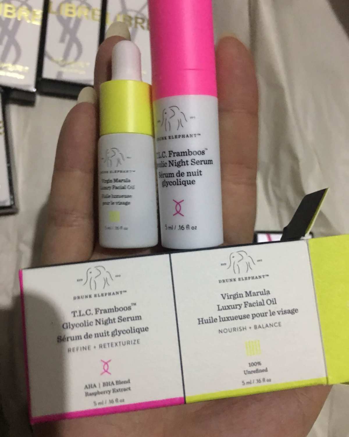 海淘圣罗兰香水中样tom ford口红中样等 今天终于到了点