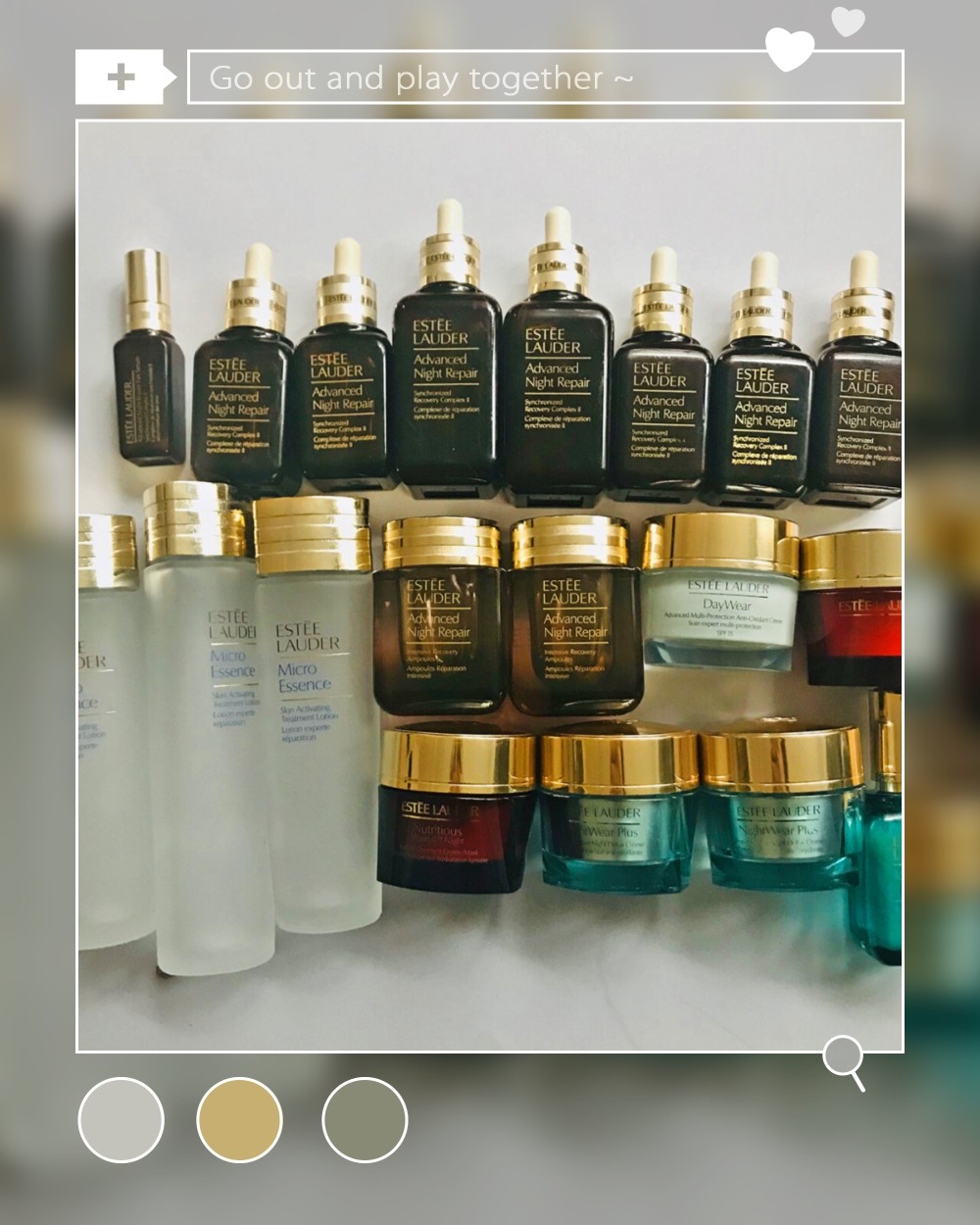 👏👏来吧！展示~  🌸🌸来康康我壮观的雅诗兰黛大家族
