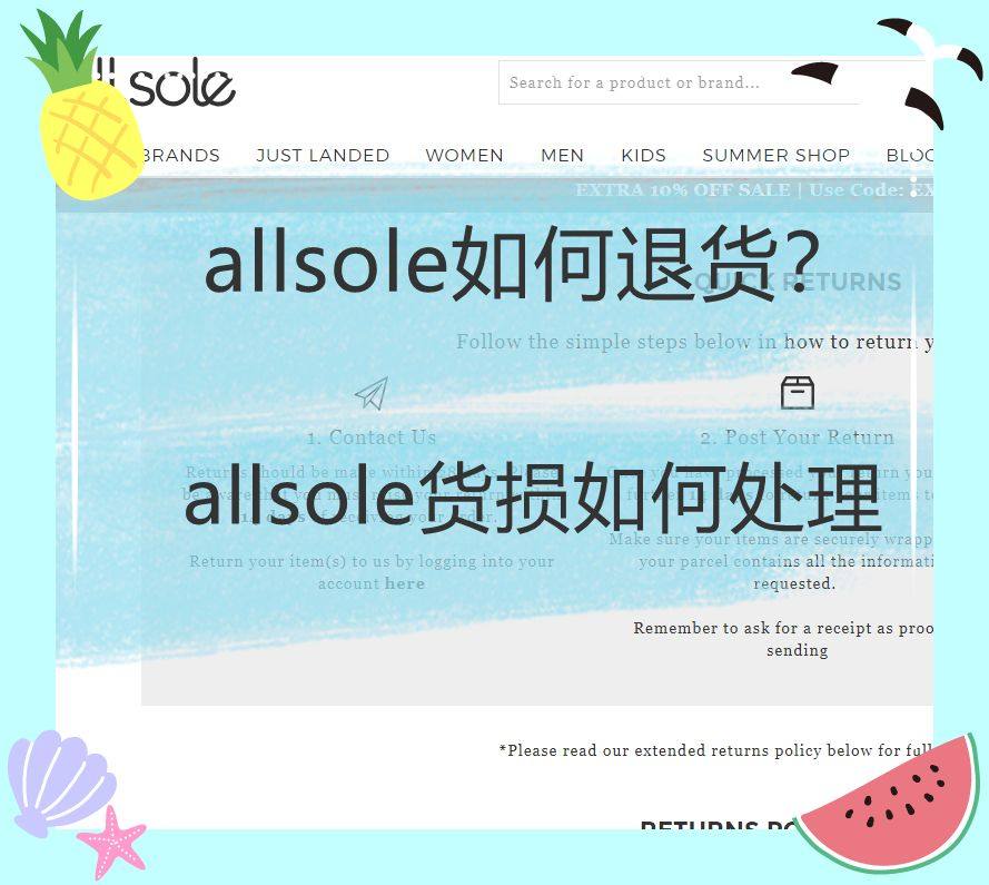 Allsole如何退货？Allsole海淘鞋子出现货损怎么办