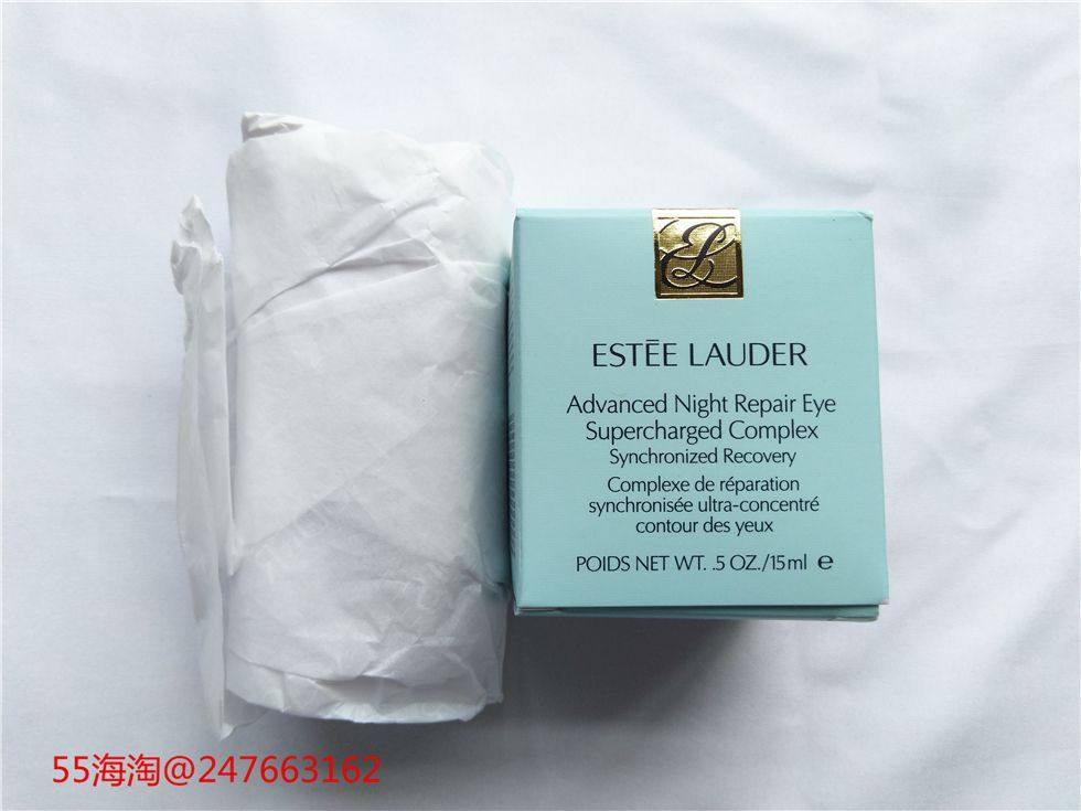 美国官网的雅诗兰黛小棕瓶抗蓝光眼霜套装 小棕瓶精华和睫毛膏，